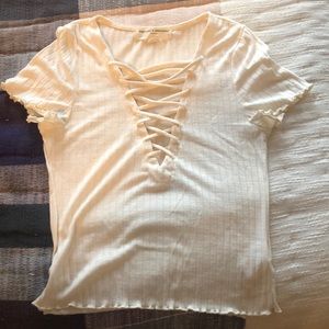 Urban Outfitters Laced V-Neck